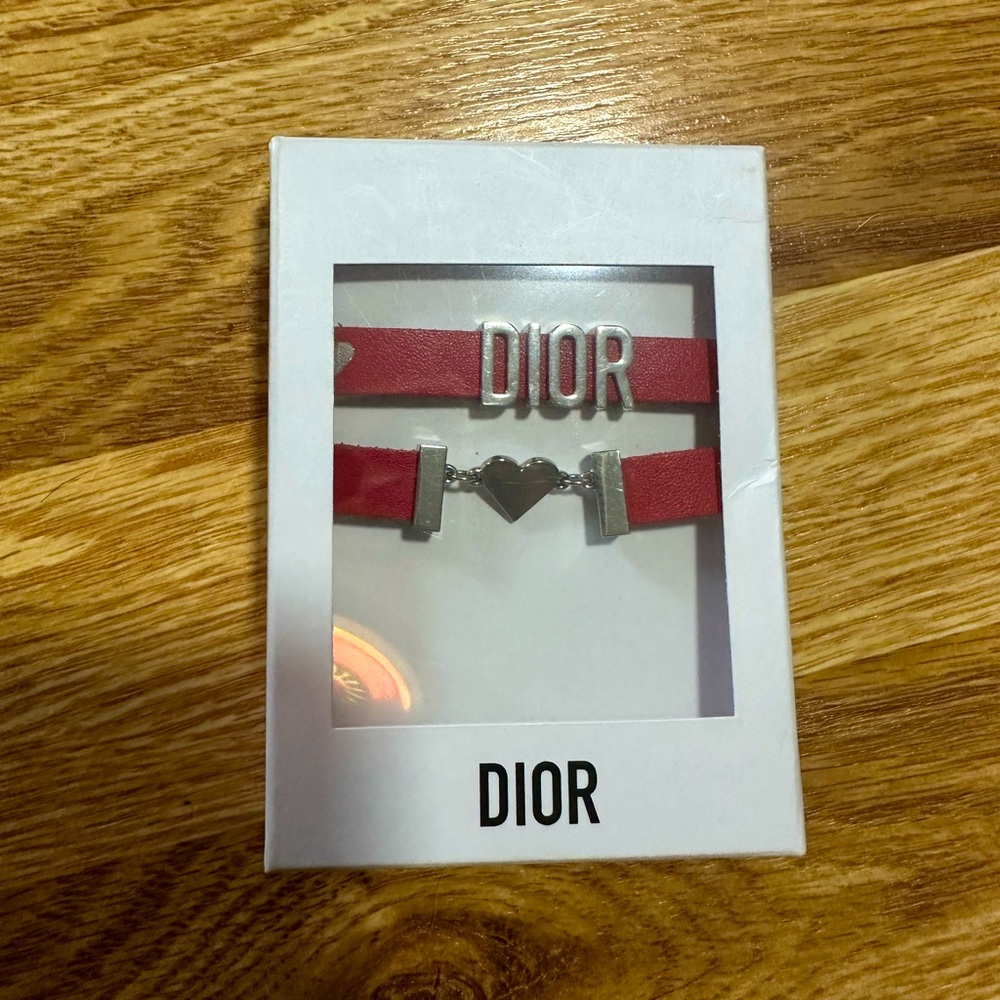 Dior lleather bracelet